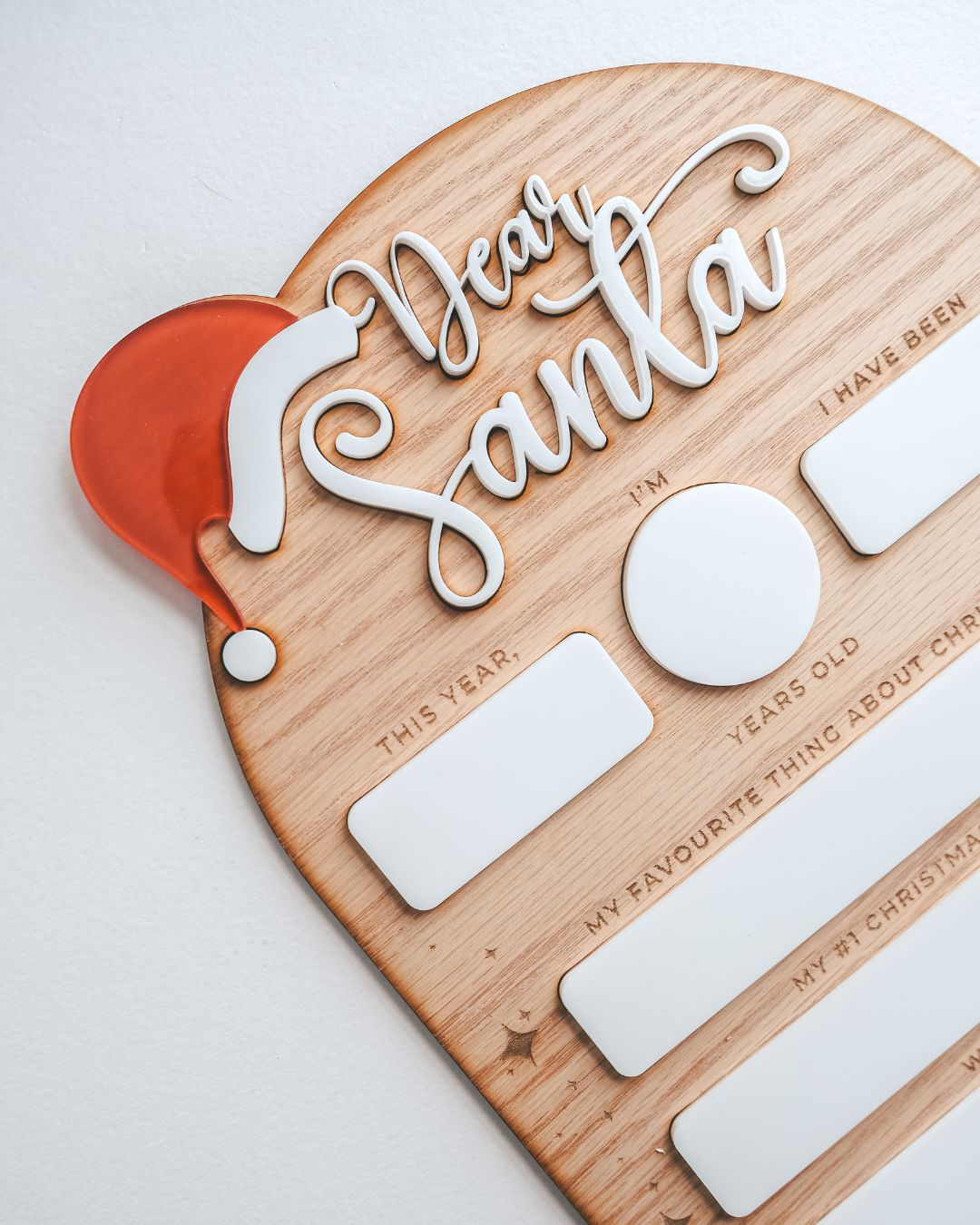 Dear Santa Plaque