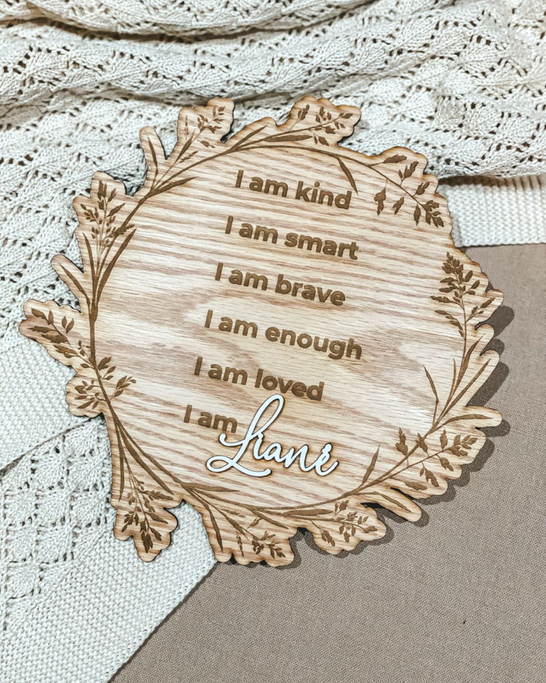 Leaf Affirmation Plaque