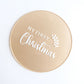 First Christmas Plaque Personalised - Arch or Round