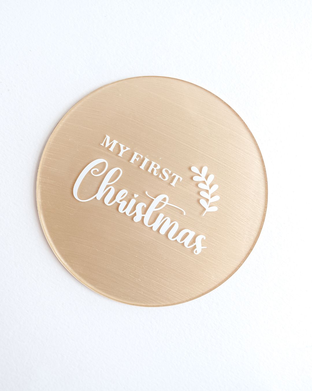 First Christmas Plaque Personalised - Arch or Round