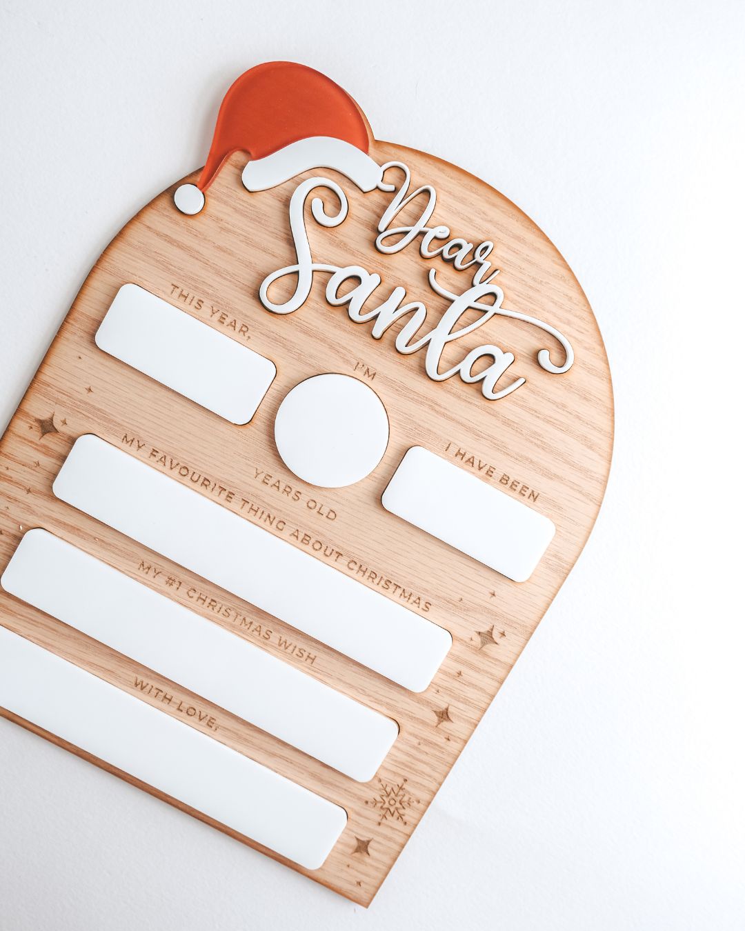 Dear Santa Plaque