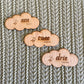 Wooden Cloud Milestone Set