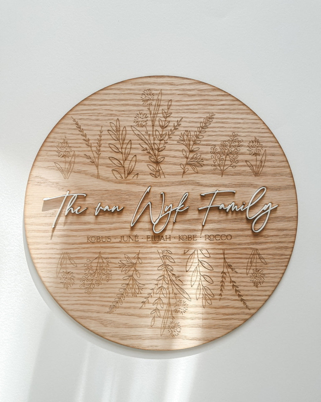 Wildflower - Family Plaque